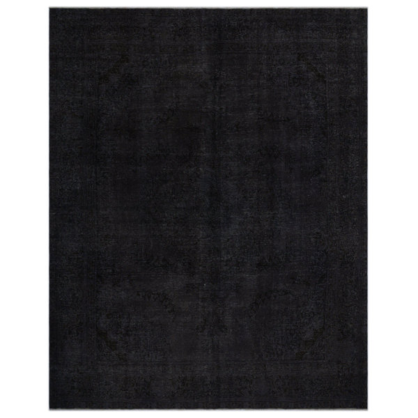 Rug N Carpet OneofaKind 9'5" X 12' Wool Area Rug in Black Wayfair